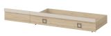 Drawer for bed Benjamin, Colour: Beech / Cream - 27 x 74 x 138 cm (H x W x L)