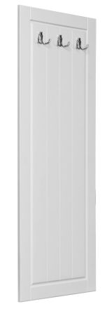 Wardrobe Gyronde 26, solid pine wood wood wood wood wood wood, White lacquered - 130 x 47 x 2 cm (H x W x D)