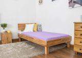 Wooden Nature 02 youth bed in solid oiled oak - lying surface 100 x 200 cm (W x L) 