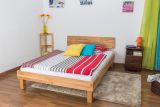 Youth bed Wooden Nature 02 solid oiled beech heartwood - lying surface 140 x 200 cm (W x L) 