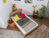 Youth bed Wooden Nature 03 solid oiled beech heartwood - Lying surface 120 x 200 cm (W x L) 