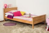 Children's bed / youth bed Wooden Nature 141 solid natural beech - 90 x 200 cm (W x L)