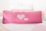 Motif - Side cushion - Color: Heart pink / white