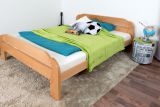 Youth bed Wooden Nature 140 solid natural beech, incl. slatted frame - 160 x 200 cm (W x L)