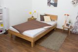 Wooden Nature 01 youth bed in solid oiled oak - Lying surface 120 x 200 cm (W x L) 