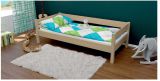 Single bed Marc solid beech natural, incl. roll-away frame - 90 x 200 cm