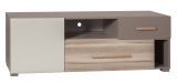 Children's room - TV base cabinet Roland 08, Colour: Brown, part solid - 46 x 133 x 40 cm (H x W x D)