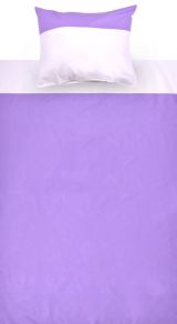 Children - Bed linen 2-piece - Color:Purple/White