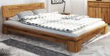 Double bed Tasman 04 solid oiled Wild Oak - Lying area: 200 x 200 cm (w x l)