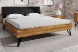 Single bed / guest bed Masterton 01 solid oiled wild oak - lying surface: 90 x 200 cm (W x L)