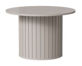 Side table / coffee table Annelin 07, round, in cashmere, 70 x 70 cm, can also be used as a bedside table, coffee table, modern decorative strips, small table