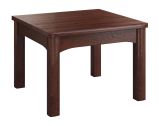 Coffee table Krasno 25, made of solid oak, natural oak veneer, dimensions: 50 x 70 x 70 cm, classic and simple design