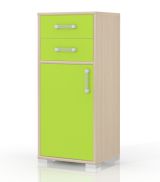 Chest of drawers 22, Colour: Ash / Green - Measurements: 102 x 44 x 37 cm (H x W x D)