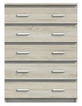 Chest of drawers Pamulang 06, Colour: Sonoma Oak - Measurements: 112 x 82 x 40 cm (H x W x D)