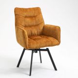 Swivel Chair Maridi 272, Colour: Brown - Measurements: 93 x 62 x 64 cm (H x W x D)