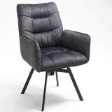 Swivel Chair Maridi 273, Colour: Grey - Measurements: 93 x 62 x 64 cm (H x W x D)