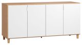 Chest of drawers Arbolita 08, Colour: Oak / White - Measurements: 78 x 160 x 47 cm (H x W x D)