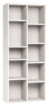 Shelf Bellaco 48, Colour: White - Measurements: 187 x 76 x 38 cm (h x w x d)