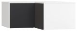 Attachment for corner wardrobe Vacas 14, Colour: White / Black - Measurements: 45 x 102 x 104 cm (H x W x D)