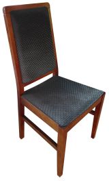 Chair "Postira" 31, Colour: Walnut / solid black - Measurements: 95 x 44 x 46 cm (H x W x D)