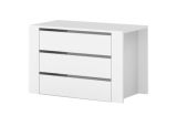 Built-in drawers for wardrobes, Colour: White - Measurements: 88 x 57 x 45 cm (W x H x D)