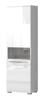 Display case Garim 21, Colour: White high gloss - 193 x 60 x 40 cm (h x w x d)