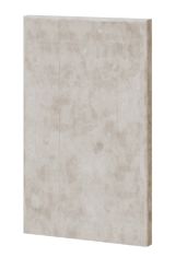 Wall panel for double bed Papauta Left, Colour: Grey - Measurements: 105 x 65 x 7 cm (H x W x D).