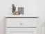 Nightstand solid pine solid wood white lacquered 011 - Dimensions 55 x 42 x 35 cm (H x W x D)