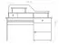 Desk in solid pine, alder colour Junco 188 - Dimensions: 106 x 120 x 57 cm (H x W x D)