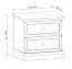 Small bedside cabinet Torsakala 10 for your bedroom, with 2 functional drawers for your belongings, 51 x 52 x 40 cm, white opal, ABS edge protection