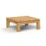 Coffee table Tasman 19 solid oiled Wild Oak - Measurements: 60 x 60 x 40 cm (W x D x H)