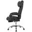 Comfortable desk chair Apolo 106, color: black, with extendable footrest