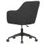 Swivel chair in modern design Apolo 100, color: anthracite, lavishly upholstered