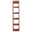 Narrow wine rack made of Sheesham solid wood, color: Sheesham - Dimensions: 70 x 15 x 15 cm (H x W x D), suitable for 5 bottles