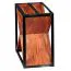 X-shaped wine rack, color: Sheesham - Dimensions: 37 x 37 x 20 cm (H x W x D), plenty of space for bottles of all kinds