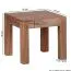 Square living room table made of solid acacia wood, color: acacia - Dimensions: 40 x 45 x 45 cm (H x W x D), handmade