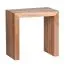 Side table with stylish grain made of solid acacia wood, Color: Acacia - Dimensions: 60 x 35 x 60 cm (H x W x D), Handmade