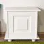 Solid wood chest made of solid white lacquered pine 182, modern and simple design, 50 x 54 x 46 cm, made of environmentally friendly material