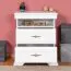 Bedside cabinet Sentis 28, color: pine white - 68 x 58 x 40 cm (H x W x D)