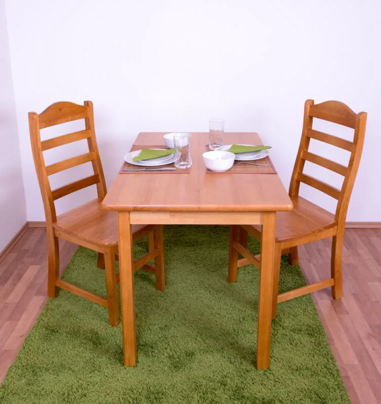 Table solid pine solid wood alder Junco 228B (angular) - 110 x 70 cm (W x D)