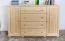 Chest of drawers solid pine solid wood natural Junco 162 - Dimensions: 100 x 160 x 42 cm (H x W x D)