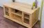 TV cabinet solid pine wood natural 004 - Dimensions 55 x 118 x 47 cm (H x W x D)