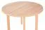 Oak-colored dining room table LEVA, round, dimensions Ø 100, laminated table top, table top height 32 mm, easy to combine, space-saving