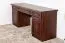 Solid pine desk in walnut color Pipilo 19 - Dimensions: 78 x 182 x 54 cm (H x W x D)