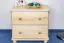 Chest of drawers / bedside cabinet solid pine natural Junco 153 - Dimensions: 55 x 60 x 40 cm (H x W x D)