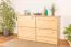 Shoe cabinet 011 solid pine solid wood natural - Dimensions 80 x 140 x 29 cm (H x W x D)