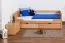Children's bed / youth bed "Easy Premium Line" K1/s Full incl. 2 drawers and 2 cover panels, 90 x 200 cm solid beech wood natural