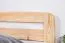 Children's bed / youth bed solid pine wood natural A6, incl. slatted frame - dimensions 90 x 200 cm