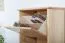 Shoe cabinet 002 solid pine natural wood - Dimensions 150 x 58 x 29 cm (H x W x D)