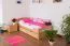 Children's bed / youth bed "Easy Premium Line" K1/2n incl. 2 drawers and 2 cover panels, 90 x 200 cm solid beech wood natural